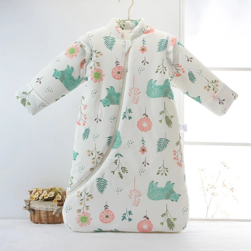 New Design Baby Clothes 100% Cotton Winter Wear Printing with Zipper Baby Sleeping Bag