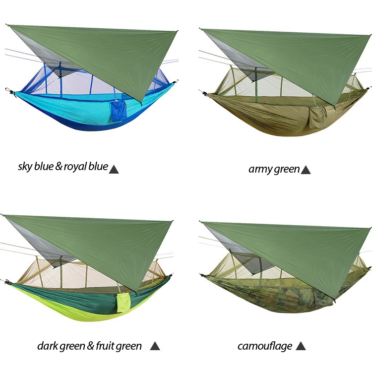 New Outdoor Camping Waterproof Sunshade Mosquito Net Aerial Swing Hammock Bed Canopy for Adults